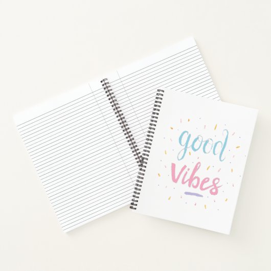 Carnet Ordinateur portable "Good Vibes" (Intérieur)