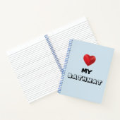 Carnet Ordinateur portable "Heart My Bathmat" (Intérieur)