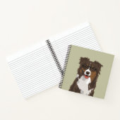 Carnet Ordinateur portable Hipster Australian Shepherd'un (Intérieur)
