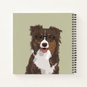 Carnet Ordinateur portable Hipster Australian Shepherd'un (Dos)