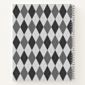 Carnet Ordinateur portable Jacquard Motif Gris Tones (Dos)