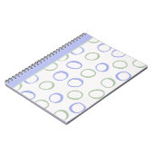 Carnet Ordinateur portable lavande Cercles peints (Côté gauche)