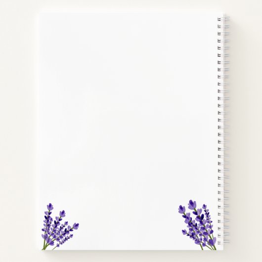 Carnet Ordinateur portable Lavender (Dos)