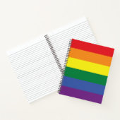 Carnet Ordinateur portable LGBT Pride Spiral (Intérieur)