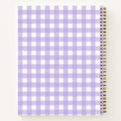 Carnet Ordinateur portable Lilac En vichy (Dos)