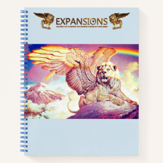 Carnet Ordinateur portable Lion ailé blanc