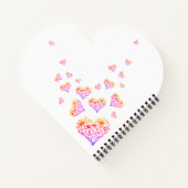 Carnet Ordinateur portable Love Heart Formé Spiral Bound (Dos)