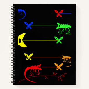 Carnet Ordinateur portable multilingue Rainbow Chameleon