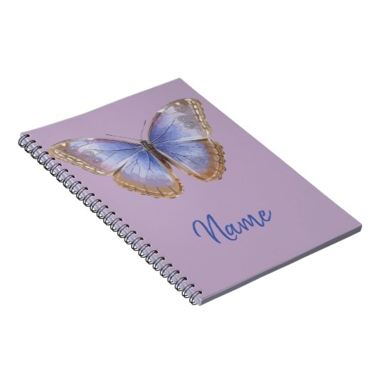 Carnet Ordinateur portable papillon pourpre (Côté Droit)