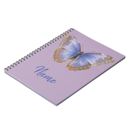 Carnet Ordinateur portable papillon pourpre (Côté gauche)
