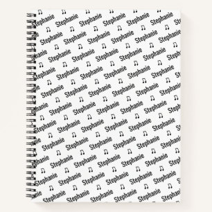 Carnet Ordinateur portable personnalisé avec nom et notes