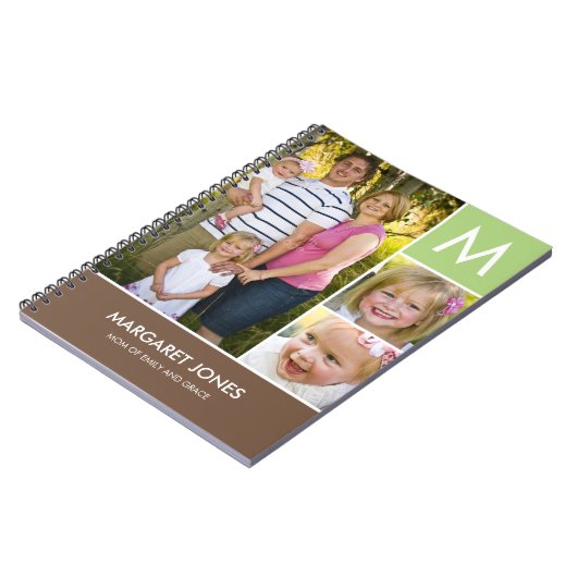 Carnet Ordinateur portable personnalisé initial élégant (Côté gauche)