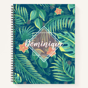 Carnet Ordinateur portable personnalisé Tropical Foliage