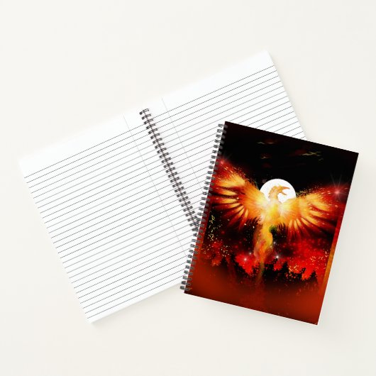 Carnet Ordinateur portable Phoenix Rising (Intérieur)