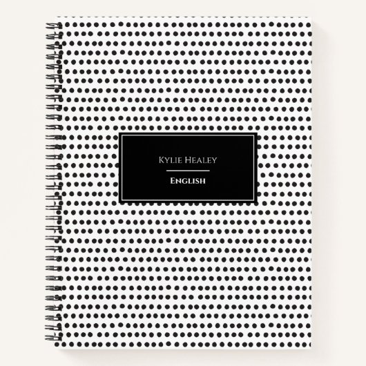 Carnet Ordinateur portable Polka Dot Personnalisé (Devant)