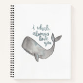 Carnet Ordinateur portable pour baleines (Devant)