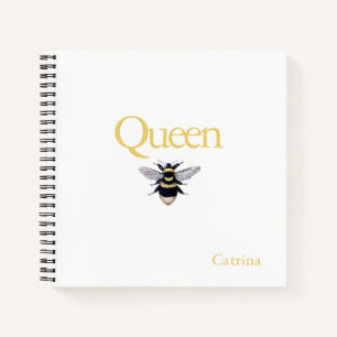 Carnet Ordinateur portable Queen Bee Bumblebee Yellow Bla