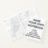 Carnet Ordinateur portable RECEPE personnalisé (Intérieur)