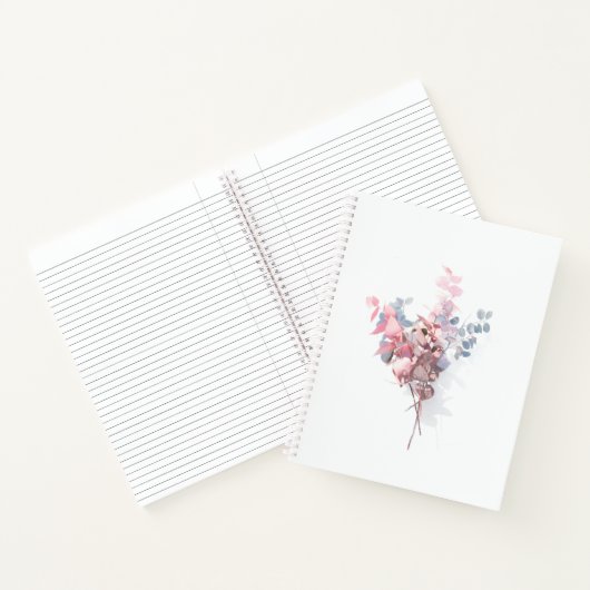 Carnet Ordinateur portable régi par l'école de fleurs (Intérieur)