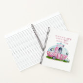 Carnet Ordinateur portable Retro Camper Caravan (Intérieur)