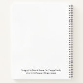 Carnet Ordinateur portable rose et gris personnalisé (Dos)