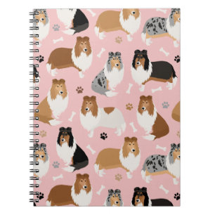 Carnet Ordinateur portable Rough Collie Paws and Bones