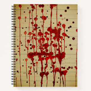 Carnet Ordinateur portable sanglant
