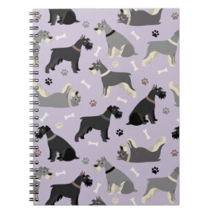 Carnet Ordinateur portable Schnauzer Paws and Bones