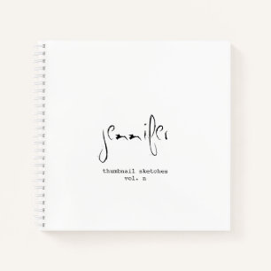 Carnet Ordinateur portable simple personnalisé de miniat