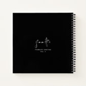 Carnet Ordinateur portable simple personnalisé de miniatu (Dos)