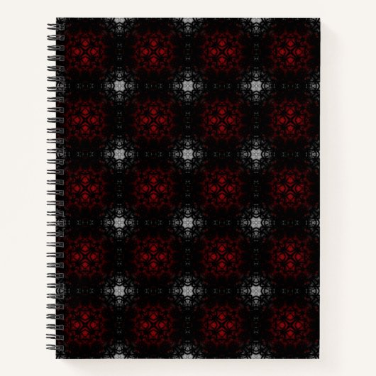 Carnet Ordinateur portable spiral à motif gothique (Devant)