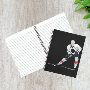 Carnet Ordinateur portable Spiral du joueur de hockey sur