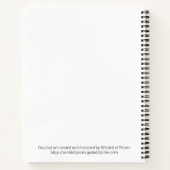 Carnet Ordinateur portable Spiral Flower Power (Dos)