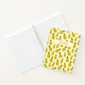 Carnet Ordinateur portable Spiral Motif pour ananas souri (Intérieur)