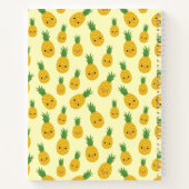 Carnet Ordinateur portable Spiral Motif pour ananas souri (Dos)