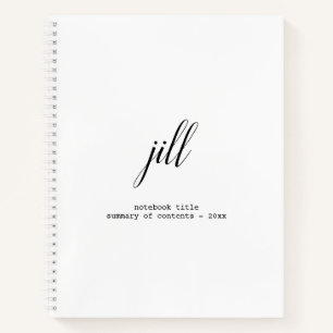 Carnet Ordinateur portable Spiral Personnalisé Simple É
