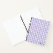 Carnet Ordinateur portable Spiral Plaid Violet (Intérieur)