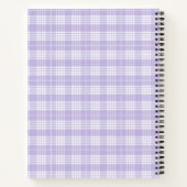 Carnet Ordinateur portable Spiral Plaid Violet (Dos)