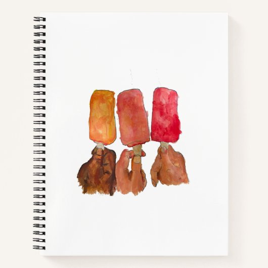 Carnet Ordinateur portable Spiral "Popsicles" (Devant)