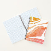 Carnet Ordinateur portable Spiral Red et Orange Wave (Intérieur)