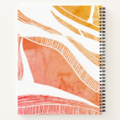 Carnet Ordinateur portable Spiral Red et Orange Wave (Dos)