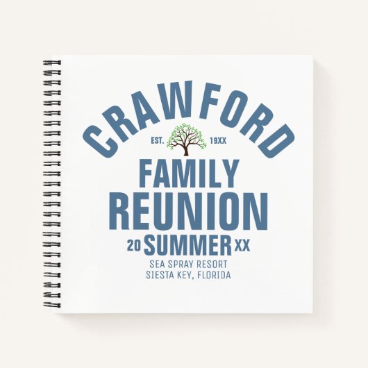 Carnet Ordinateur portable Spiral Reunion Familiale Perso (Devant)