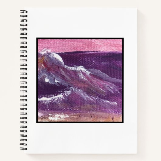 Carnet Ordinateur portable Spiral "Sunset Wave" (Devant)