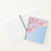 Carnet Ordinateur portable spirale cerise en fleur (Intérieur)