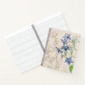 Carnet Ordinateur portable Starflower Borage Fleur sauvag (Intérieur)