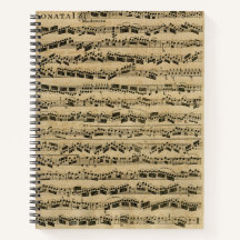 Ordinateur portable vintage Musical Notes