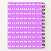 Carnet Ordinateur portable violet Art Carlin à main uniqu (Dos)