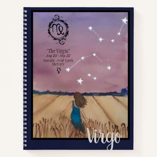 Carnet Ordinateur portable Virgo (Devant)