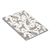 Carnet Ordinateur portable Weimaraner Bones and Paws (Côté Droit)