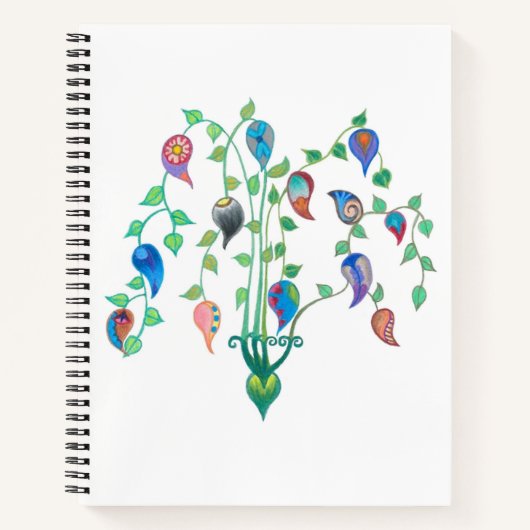 Carnet Ordinateur portable Whimsey Vines (Devant)